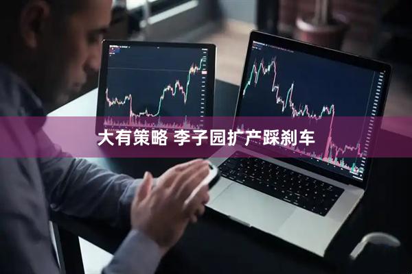 大有策略 李子园扩产踩刹车