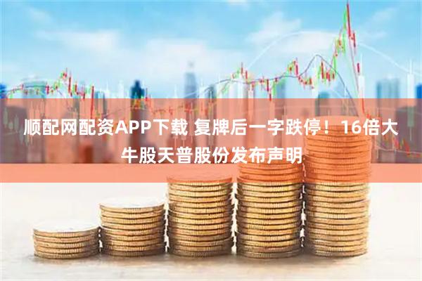 顺配网配资APP下载 复牌后一字跌停！16倍大牛股天普股份发布声明